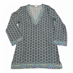 Vibrant Beachy Floral Pattern Dress